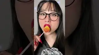 ASMR Mexican Pineapple Lollipop Licking #asmr #asmrshorts #asmreating #asmrcandy