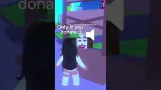 Pretending to be a girl in pls donate | #shorts #trendingshorts #roblox #plsdonate