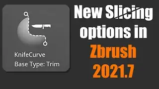 Checking out the new sclicing options in Zbrush 2021