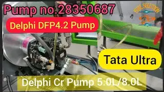 Delphi CRDI Pump Manual testing with Suction & transfer Pressure ! Delphi DFP4.2 pump test !28350687
