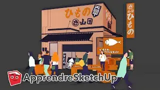 Concept art design SketchUp Photoshop