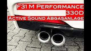 NWBMW - F31 330D BMW Performance Active Sound Abgasanlage