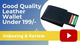 SAMTROH Men Casual Black Artificial Leather Wallet Unboxing in hindi | Mens Wallet under Rs. 200 |