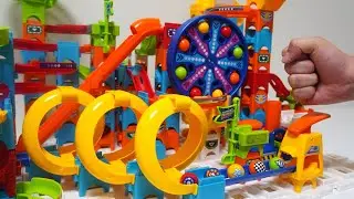 ジェットコースターマーブルランレースASMR MARBLE RUSH! 【VTech】 ULTIMATE SET and triple loop coaster