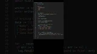 Creating and Manipulating CSV Files in Golang