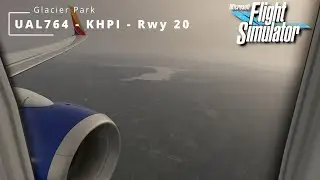 LOW VIS LANDING at Glacier Park- PMDG 777 is out but I am still on this little one🫥 [RTX 4080-60FPS]