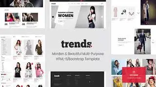 Trends - eCommerce HTML5 and Bootstrap 4 Template | Themeforest Website Templates and Themes