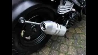 Honda Zoomer with polini exhaust zelf aangepast / home made / hausgemachte