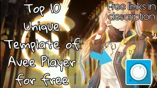 Top 10 Free Unique Template of Avee Player links in description