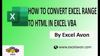 How to Convert Excel Range to Html In Excel VBA