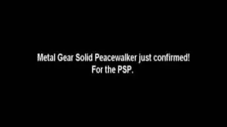 THIS JUST IN! METAL GEAR SOLID PEACEWALKER FOR THE PSP!