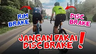 RIM BRAKE KONDEM DISC BRAKE. KECOH BETUL!