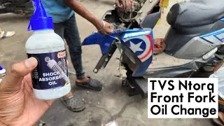 TVS Ntorq Suspension Oil Change | Total Cost of Suspension Oil Change