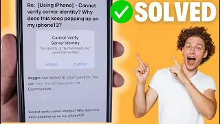 "Cannot Verify Server Identify iPhone" ✅ Let's Fix It