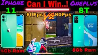 Iphone 11 60fps  VS Oneplus 8T PUBG TEST🔥|| TDM M416 ONLY | Can I Win.....!