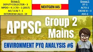APPSC Group 2 Mains 2025: ENVIRONMENT PYQ ANALYSIS-6 #appsc #group2 #appscgroup2 #latestnewsappsc