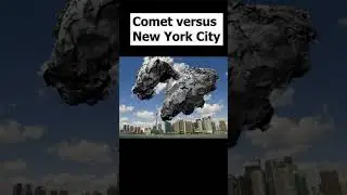 Comet versus New York City #comet #halleyscomet #space  #meteor #cometsafari #asteroids