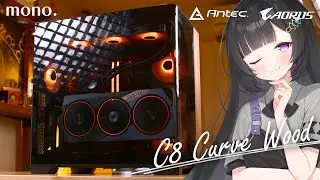 The most stylish pillarless | Antec C8 Curve Wood build, a gaming PC with a mature feel [Ryzen 7 ...