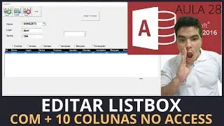 SISTEMA P/ LOJAS COM ACCESS, COMO EDITAR LISTBOX COM MAIS DE 10 COLUNAS COM BD ACCESS VIA VBA