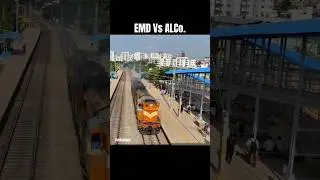 EMD vs ALCo #dieselengine  #locopilot #locomotive #expresstrain  #trainvideos #indianrailways