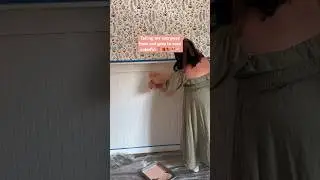 Board and battan + Wallpaper DIY ! 💕🦢💐 