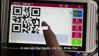 Let's see multi-language 6-head coder print dynamic QR code!