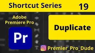How to Duplicate Files in Project Panel in Adobe Premiere Pro 2020 | Premier Pro Dude