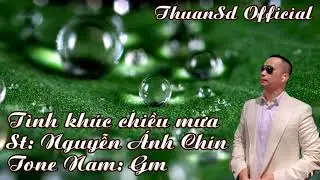 Tình Khúc Chiều Mưa | Karaoke | Tone | Nam
