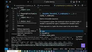 (SY) comprehension() Tuple method in python