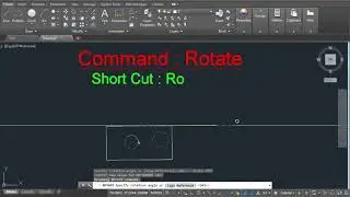 Rotate Command In AutoCAD In Hindi