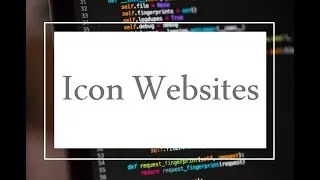CSS Tutorials [5] Icon Websites