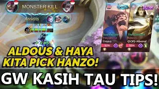 MAIN HANZO JUMPA ALDOUS DAN HAYABUSA GA USAH RAGU-RAGU PICK HANZO! WALAU JADI BABU BRUNO