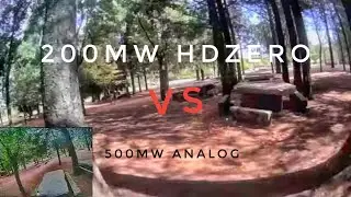 HDzero 200mW vs analog 500mW