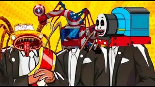 Car Eater Vs Captain Bus Eater Vs Thomas Train - Coffin Dance Meme Cover