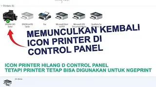 How to fix a printer that has been deleted in the control panel