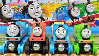 2024 Celebration Engines 4-Pack - Thomas Wooden Railway Unboxing & Review