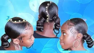 How to two low Buns || with hair extension
