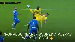 Cristiano Ronaldo insane bicycle kick attempt vs Al hilal 🥵🔥