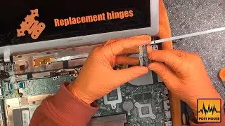 #40 How to replace laptop hinges. Toshiba Satellite L735-11E