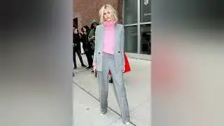 Цветовые сочетания в одежде серый+розовый