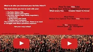 Book Ebook How To Use YouTube To Find Your Videos Targeted Audience!! [ Ebonygeek45 ]