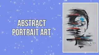 Charcoal abstract portrait art | Art challenge @drawzt @ZZArtsFun  | Renuka Art Galore 🎨 |