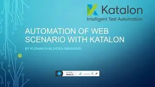 Automation of a web test scenario with Kataloon Studio