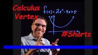 Use Calculus to Find the Vertex | Derivative Set to Zero 