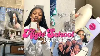 HIGH SCHOOL DIARIES ☆ 002: lashes, school vlog, Grwm, nails, days in my life, hanging with friends!