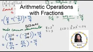 Arithmetic Operations  with Fractions