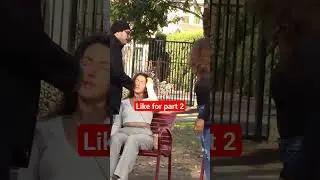 Brave woman stops a bad boyfriend 