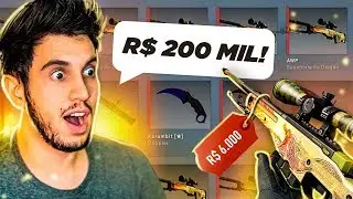 SKINS NO INVENTÁRIO DO LUGIN NO CS:GO (maior inventário do brasil)