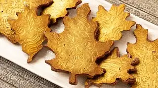 How To Decorate Fall Leaves Cookies With Impression Paper