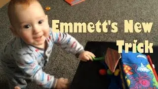 EMMETT'S NEW TRICK, BABY DEVELOPMENT, HOW TO GET YOUR BABY TO STAND EARLY